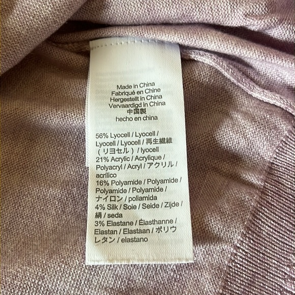 Jcrew silk blend short-sleeve sweater, lavender size XL - Picture 8 of 8